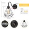 2PCS Diamond-Shaped Wrought Iron Wall Sconces Vintage Industrial Wall Lights Easy Installation for Indoor/Outdoor